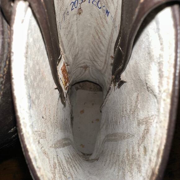 New Cowtown Boots Western Riding Boots Mens Size 7.5D Brown Leather‎ Embroidered main image 10